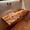 Bathroom Vanity Top Epoxy Resin Table | Countertop in Furniture by Ironscustomwood. Item composed of wood & synthetic
