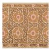Vintage Asian Suzani Textile - Samarkand Faded Camel Bedspre | Tablecloth in Linens & Bedding by Vintage Pillows Store