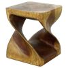 Haussmann® Original Wood Twist Stool 10 in SQ x 12 in | Chairs by Haussmann®