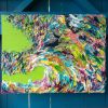 Heavy Texture Wave Custom Painting | Oil And Acrylic Painting in Paintings by Monika Kupiec Abstract Art. Item made of canvas with synthetic