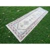 Vintage Traditional Turkish Kars Runner Rug with Pastel | Rugs by Vintage Pillows Store. Item made of cotton with fiber