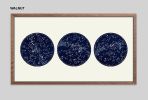 Nautical Constellation Map Celestial Decor, Large Horizontal | Prints by Capricorn Press. Item made of paper works with boho & minimalism style