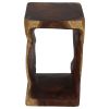 Haussmann® Wood Natural Stool End Table 12 In Sq X 20 In | Tables by Haussmann®