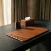 Cognac Leather Office Set | Decorative Objects by Rikan