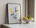 Slate 4 | Original Framed Abstract Paper Painting | Oil And Acrylic Painting in Paintings by Abby May