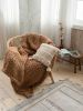 Chunky knit blanket beige | Linens & Bedding by Anzy Home. Item made of fiber