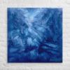 Canvas Print - Thunder - Fluid Abstract Blue Storm Art | Work by Eman's Gallery