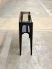 Glass Top Console Table – Mid-Century Modern Entryway or Sofa Table, Solid Wood Hardwood, Handcrafted, Made in USA | Tables by Marco Bogazzi