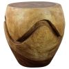 Haussmann® Wood Barrel Puzzle Drum Table 18 DIA x 18 inch | Coffee Table in Tables by Haussmann®