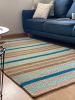 Rectangular stripped rug | custom colors and design | Area Rug in Rugs by Anzy Home. Item composed of fabric