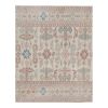 Vintage Pastel Turkish Kars Rug with Modern Medieval Style | Area Rug in Rugs by Vintage Pillows Store. Item made of cotton