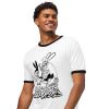 "Simkins Wizard" Unisex Ringer T-Shirt | Work by Greg "CRAOLA" Simkins