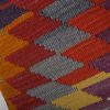 Handmade Diamond Colorful Kilim Cushion Cover, Tribal Handwo | Pillows by Vintage Pillows Store