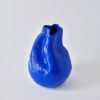 Alexis Porcelain Hand-crafted Blue Vase | Vases & Vessels by Vivee Home