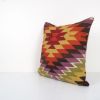 Handmade Organic Diamond Square Pillow Cover, Ethnic Chair D | Cushion in Pillows by Vintage Pillows Store