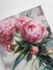 Peony flowers oil painting original art canvas, Romantic | Oil And Acrylic Painting in Paintings by Natart. Item composed of canvas and synthetic in contemporary style