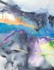 Valley of Neptune | Watercolor Painting in Paintings by Brazen Edwards Artist. Item made of paper