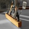 Slot Cooking Utensil Holder | Tableware by Formr. Item made of wood