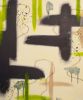 Sprout | Green Abstract Original Painting | Oil And Acrylic Painting in Paintings by Abby May