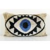 Handmade Ikat Eye Beige Pillow Cover | Cushion in Pillows by Vintage Pillows Store. Item composed of cotton and fiber