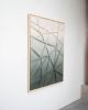 Eucalyptus Green Fiber Artwork - LILY | Wall Hangings by Rianne Aarts / Teddy and Wool Studio