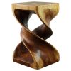 Haussmann® Wood Double Twist Stool Table 12 in SQ x 20 in | Chairs by Haussmann®