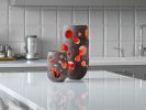 Sculptural Decorative Narrow Vase | Vases & Vessels by Donatas Žukauskas. Item made of wood & paper compatible with minimalism and contemporary style