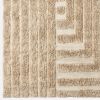 Shaggy Labyrinth Beige Rug | Work by District Loom
