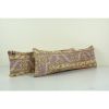 Vintage Turkish Oushak Rug Pillow Cover, Set Handmade Blue C | Cushion in Pillows by Vintage Pillows Store