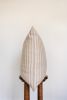 Orange & Cream Striped Linen Pillow 22x22 | Pillows by Vantage Design