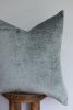 Powder Blue Chenille Decorative Pillow 24x24 | Pillows by Vantage Design
