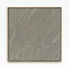 Gestural Marks in Fog by DSCVR Art Framed Square Canvas | Prints in Paintings by ArtCollectiv