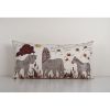 Uzbek Extra Long Horse Suzani Bed Cushion Cover with Animal | Pillows by Vintage Pillows Store