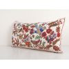 Hand Embroidery Pictorial Bird Suzani Pillow Cover, Animal U | Cushion in Pillows by Vintage Pillows Store