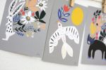 Kalidah, Dove, and Rabbit Print Set | Prints by Leah Duncan. Item composed of paper compatible with mid century modern and contemporary style