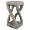 Haussmann® Wood Vine Twist Stool Accent Table 12 in x 22 in | Chairs by Haussmann®