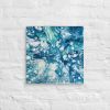 Canvas Print - Reef - Submerged Blue Fluid Abstract Sea Foam | Work by Eman's Gallery