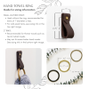 Bathroom Bundle Kit [V'ed End] | Strap in Storage by Keyaiira | leather + fiber | Artist Studio in Santa Rosa. Item made of leather