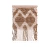 Handwoven Wool Jute Wall Hanging, Rustic Boho Geometric Decor | Wall Hangings by Swiflo