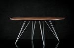 Williams Coffee Table / Walnut / Round | Tables by Tronk Design. Item composed of wood & metal