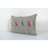 Gray Wool Pillow Cases Fashioned Out of a Mid-20th Century | Cushion in Pillows by Vintage Pillows Store. Item composed of cotton