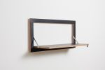 Folding Wall Shelf | Fläpps Shelf 80x40-1 | Wide Bookshelf, Plant Shelf, Birch Plywood, Black | Shelving in Storage by AMBIVALENZ