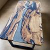 Ultra Clear Epoxy Table | Dining Table in Tables by Ironscustomwood. Item composed of wood and synthetic