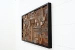 Circuit Board: Wood wall sculpture | Wall Hangings by Craig Forget. Item composed of oak wood in mid century modern or contemporary style
