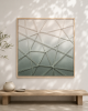 Eucalyptus Green Fiber Artwork - LILY | Wall Hangings by Rianne Aarts / Teddy and Wool Studio