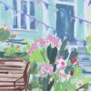 Summer in Wales | Oil And Acrylic Painting in Paintings by Meredith H. Item composed of canvas in boho or eclectic & maximalism style