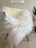 Plush Longhair Ivory Sheepskin | Small Rug in Rugs by East Perry. Item composed of fabric