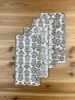 MENDED X DEMI: Dinner Napkins (set of 4) - Protea, Black & N | Linens & Bedding by Mended. Item made of cotton
