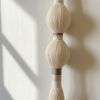 Hand-Knotted Cotton Macrame Tapestry, 35 Inch Boho Wall Hanging, Natural Fiber Art | Macrame Wall Hanging in Wall Hangings by İnanç Yılmaz