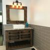 Model 1106 - Custom Single Sink Vanity | Countertop in Furniture by Limitless Woodworking. Item made of maple wood works with mid century modern & contemporary style